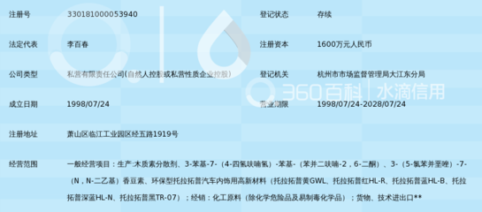 杭州福莱蒽特精细化工